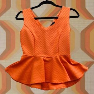 Vintage Chevron Striped Top